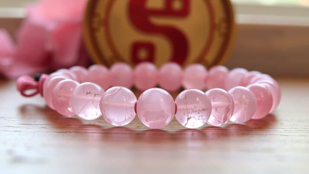 What is a Feng Shui pink crystal bracelet