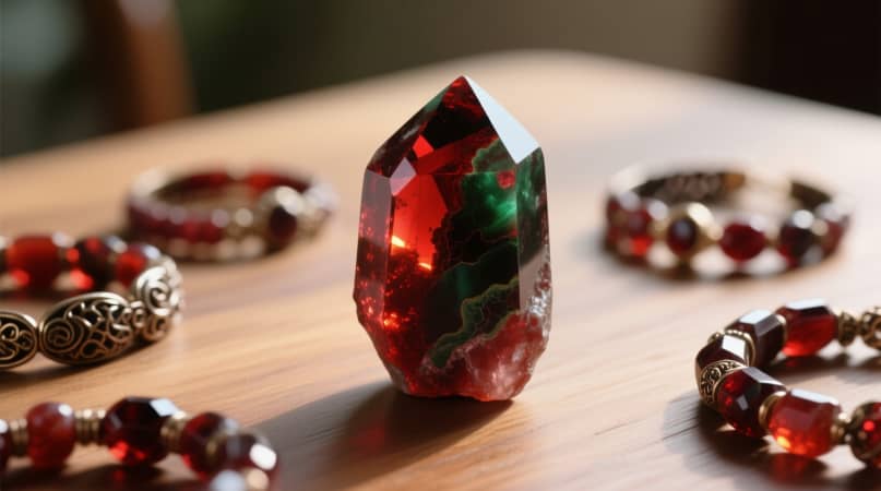 Bloodstone crystal and Bloodstone crystal bracelets