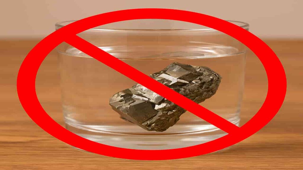 Can Pyrite Crystal Go in Water