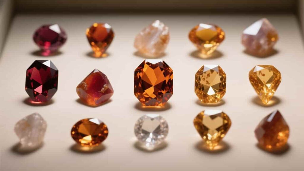 Different Colors of Jacinth Stone