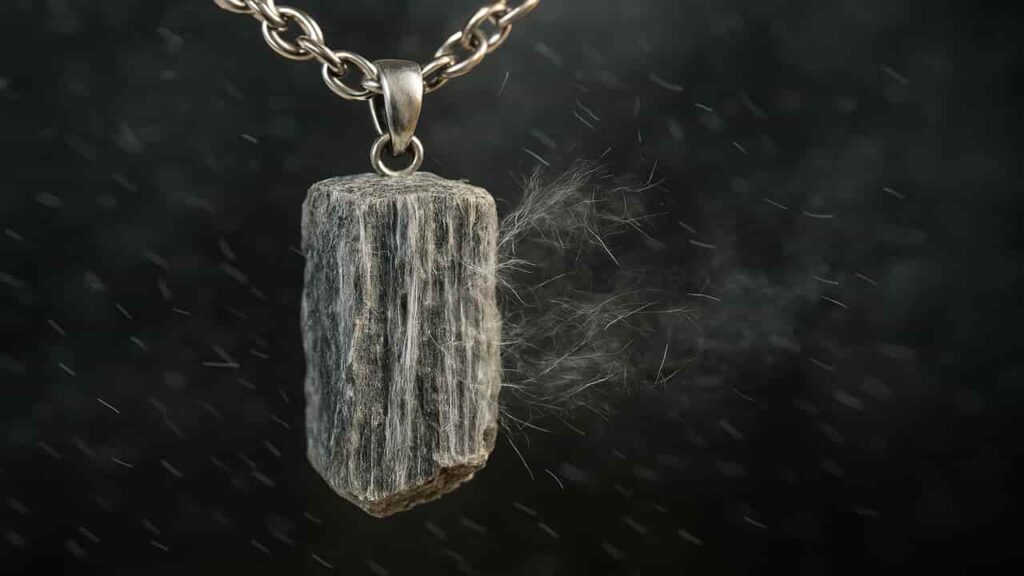 asbestos stone pendant