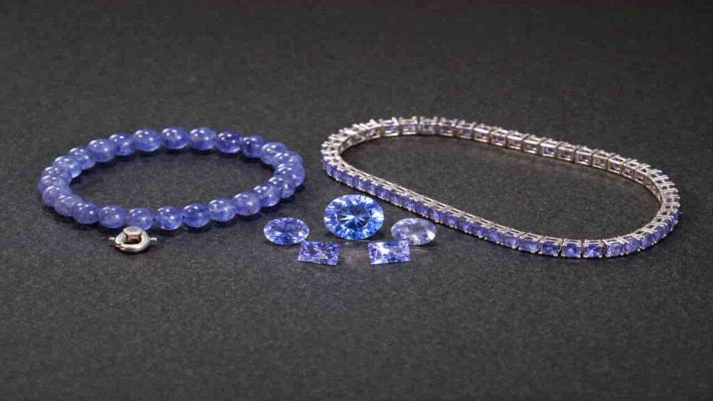Tanzanite Gems and Bracelets